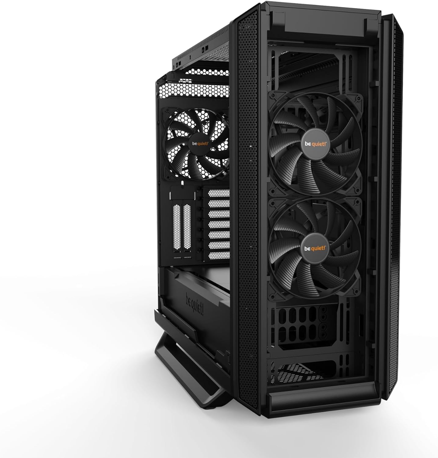 be quiet! Boîtier PC Silent Base 802 Black, 3 Ventilateurs Pure Wings 140 mm, 2 capots supérieurs et Avant interchangeables, Plateau de Carte mère découplé