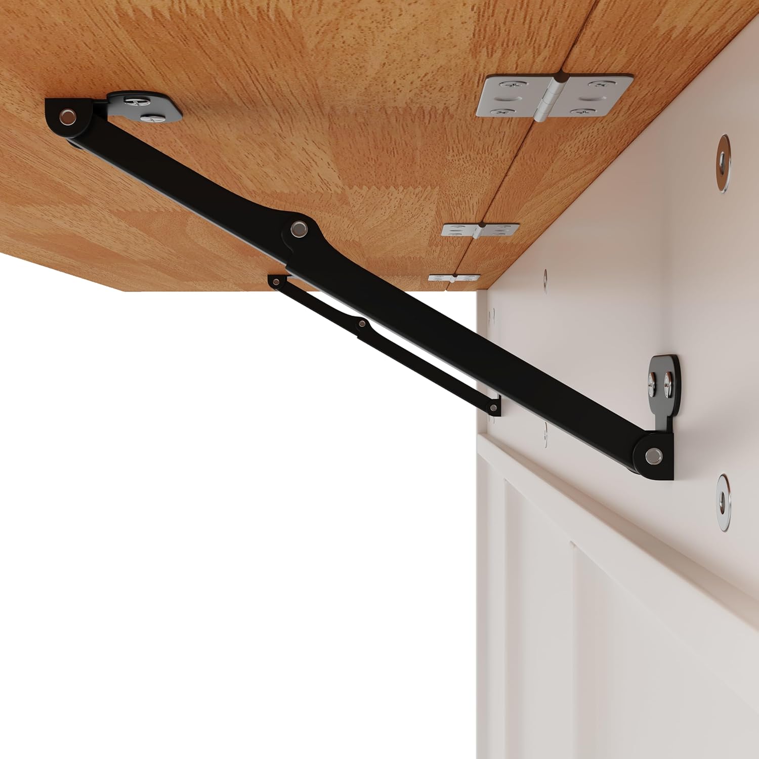 Kücheninsel, Moderne Küchenschrank, Ausziehbarer Küchenwagen mit Rollen und Arbeitsplatte, Servierwagen mit Gewürzregal und 8 Schubladen (Weiß)