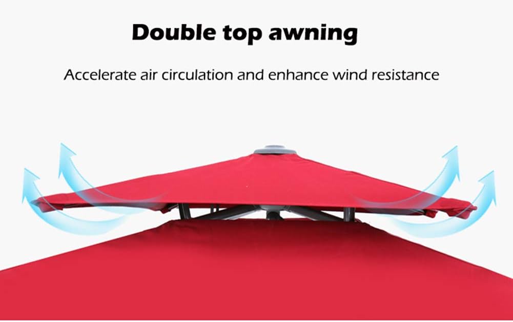 Garten Parasols Garten Regenschirm Parasol, 10 Fuß/mit Kurbel/Aufzug, Marktterrella/Außenterrasse Outdoor -Parasole im Freien