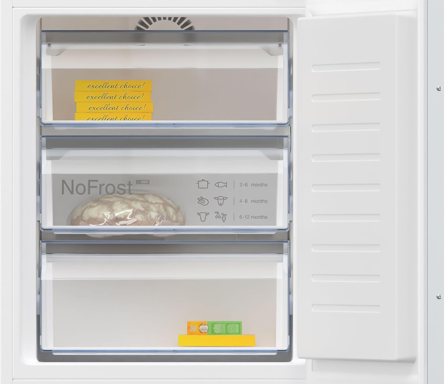 Neff KI7862FE0, N 50, Kühl-Gefrierkombination, 177.2 x 54.1 cm, Gesamt: 260 L, Kühlen 184 L, Gefrieren 76 L, 35 dB, Made in Germany, FreshSafe, No Frost