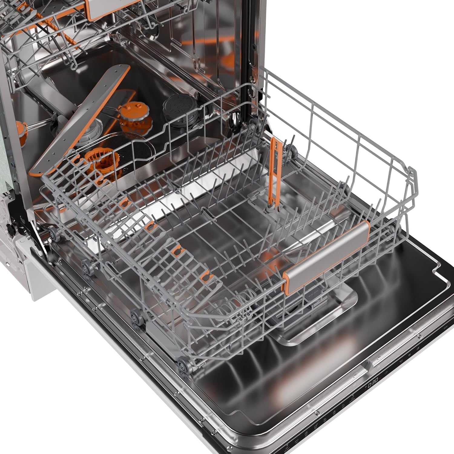 Gorenje GV663A66 Geschirrspüler/Einbaugerät FRONT NICHT ENTHALTEN/Made in EU/60 breite/16 Maßgedecke/8 Programme/TotalDry/Nachtprogramm/Status LED Licht/EEK: A-10%/Einbaumaße (HxBxT): 82 x 60 x 55,5cm