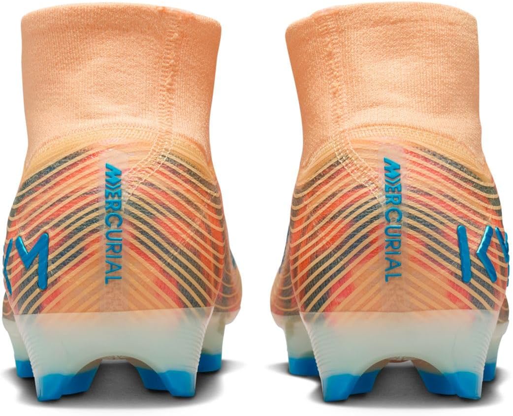 Nike Mercurial Superfly 10 Elite Kylian Mbappe FG High-Top Soccer Cleats (Melon Tint/Igloo/Neo Turquoise)