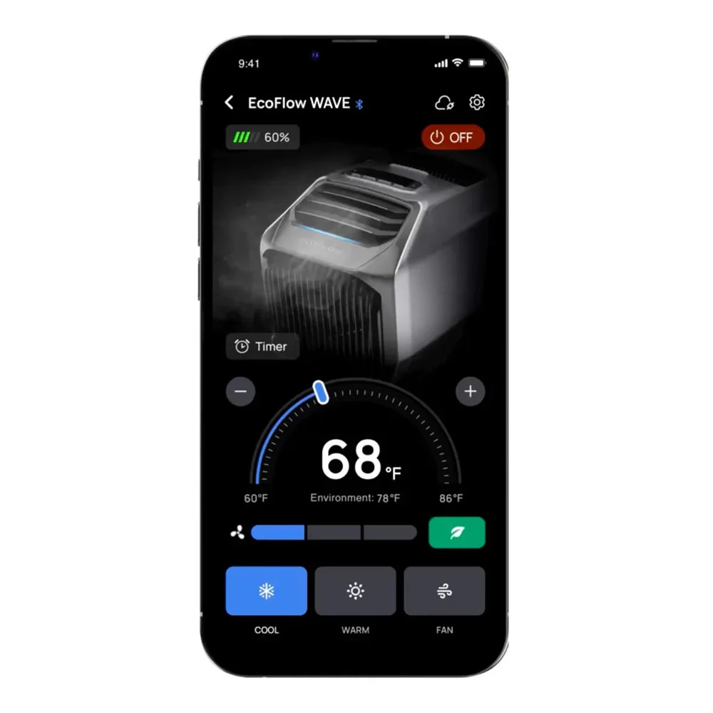 ECOFLOW WAVE 2 1800W Portable Outdoor AC With Heater, 6K BTU (SAK84173)