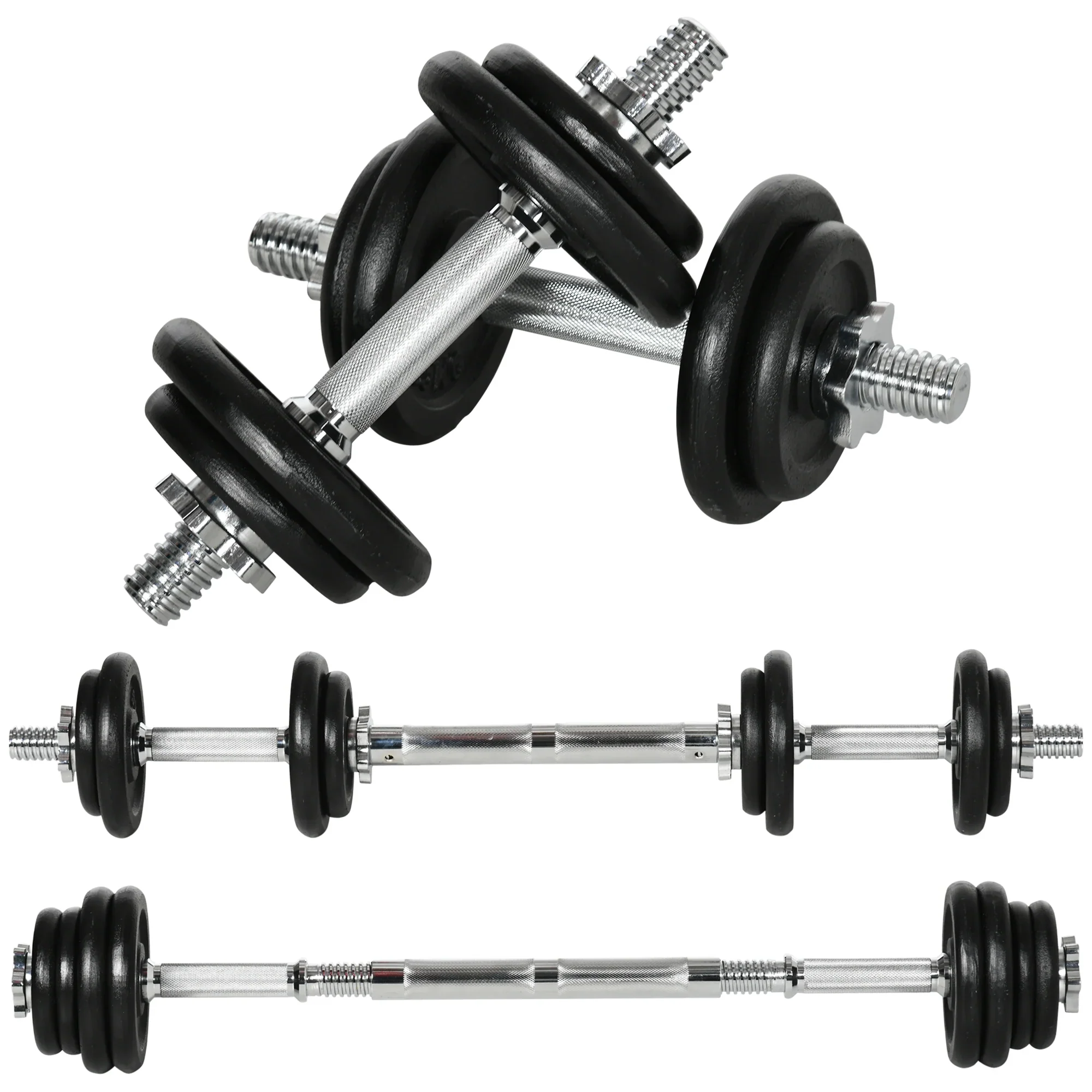 HOMCOM Halterset 2-in-1 halter stang combineerbaar ijzer