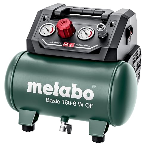 Metabo Compressore Basic 160 – 6 W of (Caldaia 6 l), Pressione 8 Bar, Max. velocità di Rotazione 3500/min : Amazon.it: Fai da te