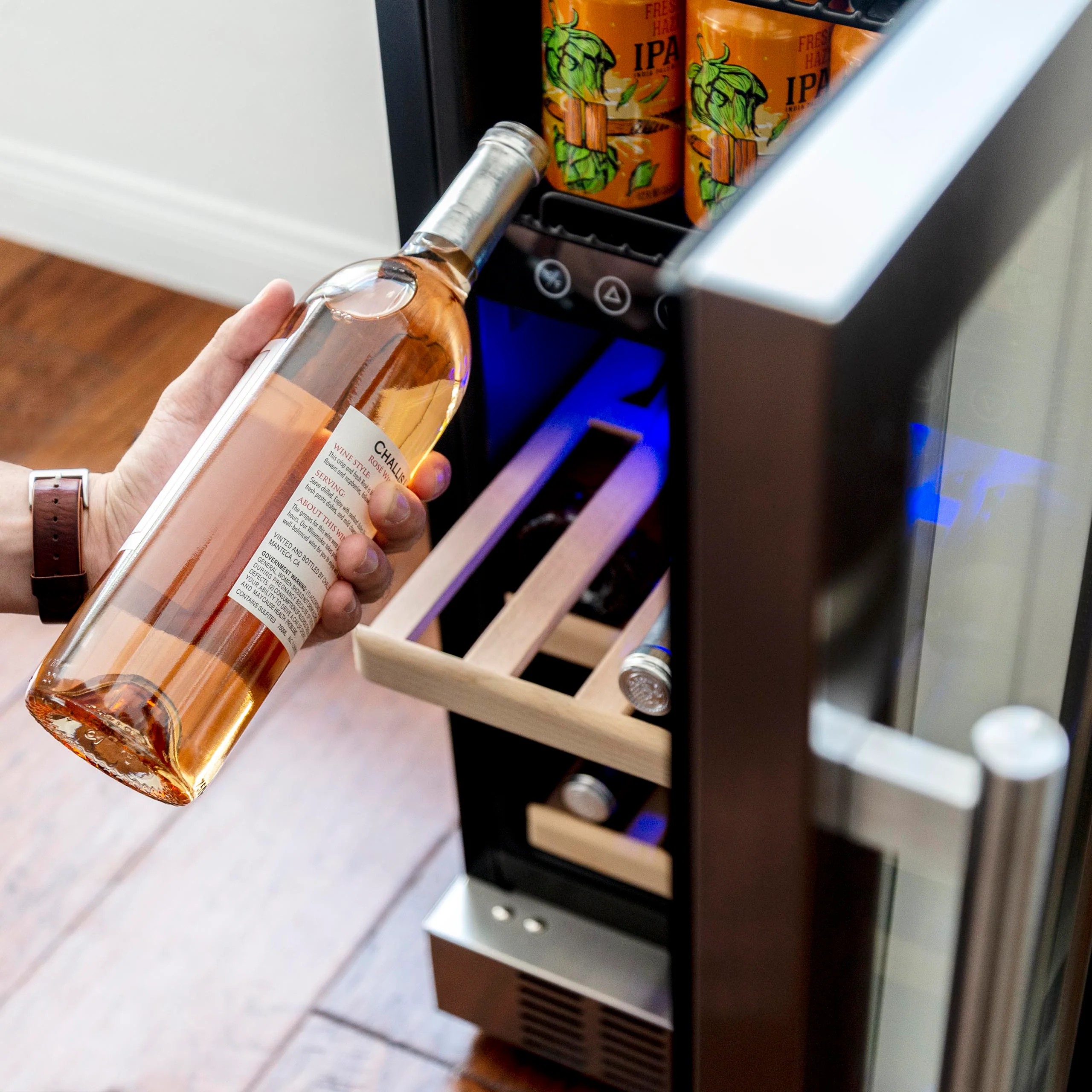 2025 Newair? Ingebouwde Dubbele Zone Drankkoelkast voor 48 Blikjes en 9 Flessen ?C 15