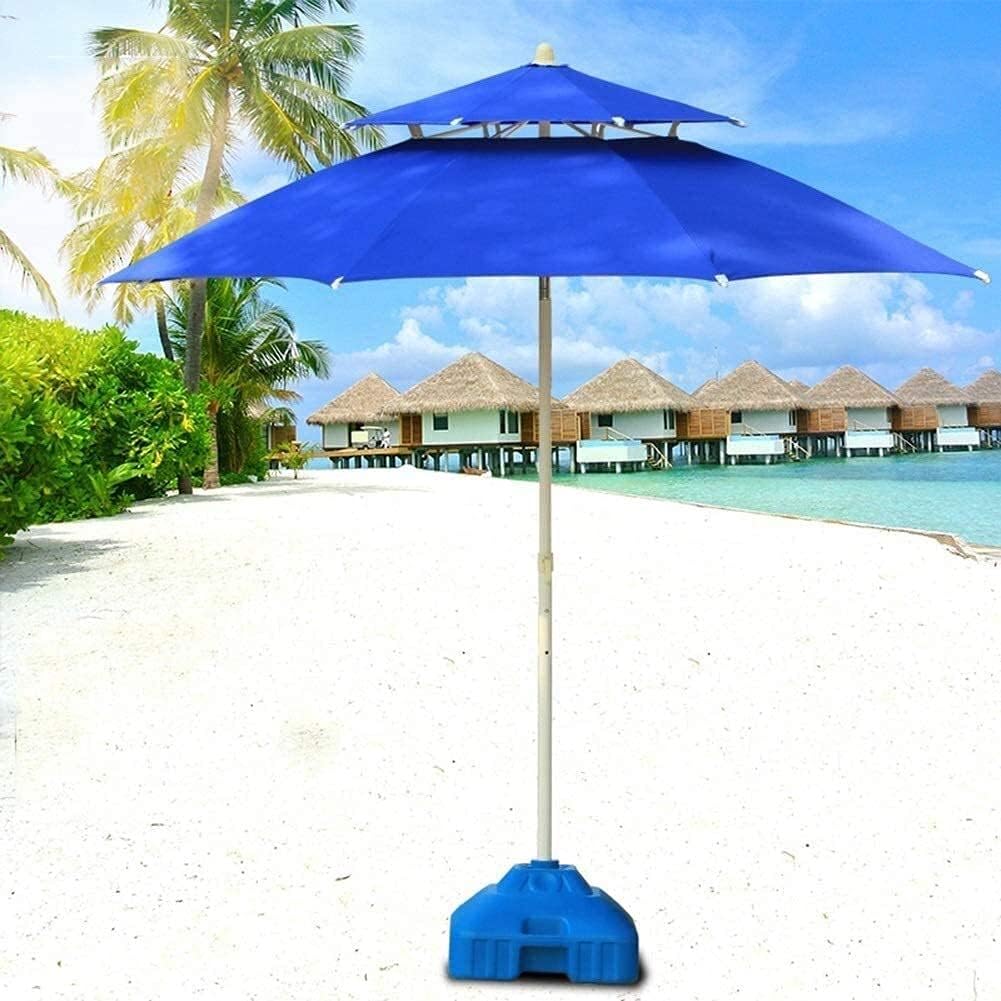 Sonnenschirm Sonnenschirm Gartenschirme 7,5 'Double Top Outdoor Patio Sonnenschirm, perfekt für Outdoor Yard, Beach Commercial Event Market, g, Pool Side good