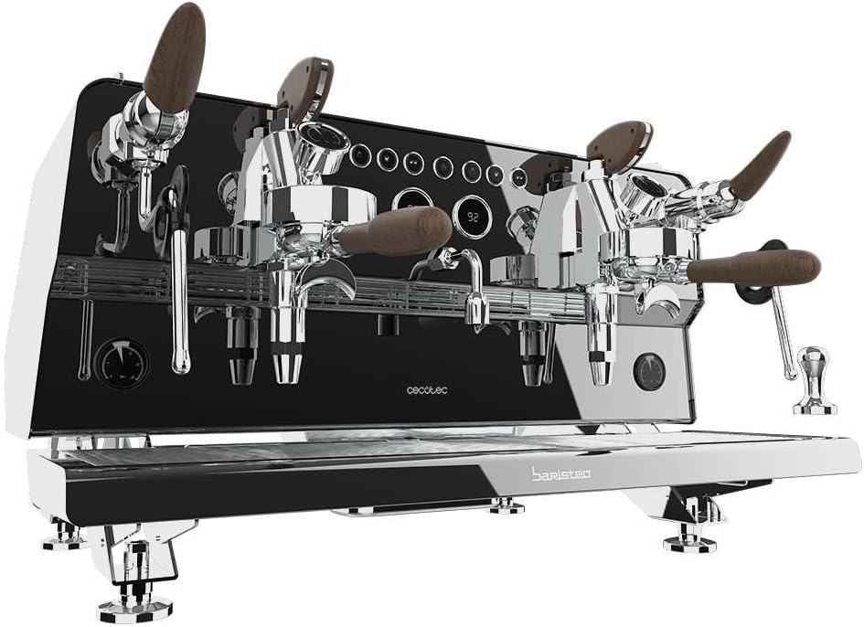 Cecotec Espresso-Kaffeemaschine Barista Baristeo Intima, professionelle Barista-Espressomaschine, Vorbrüh-System, 15 Bar Pumpe, einfaches Befüllen, 1,7L Wassertank und Tassenwärmer