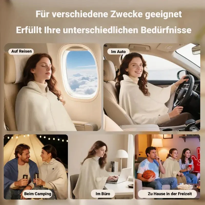 Elektrische Heizdecke mit 3 Stufen f��r W?rme und Komfort