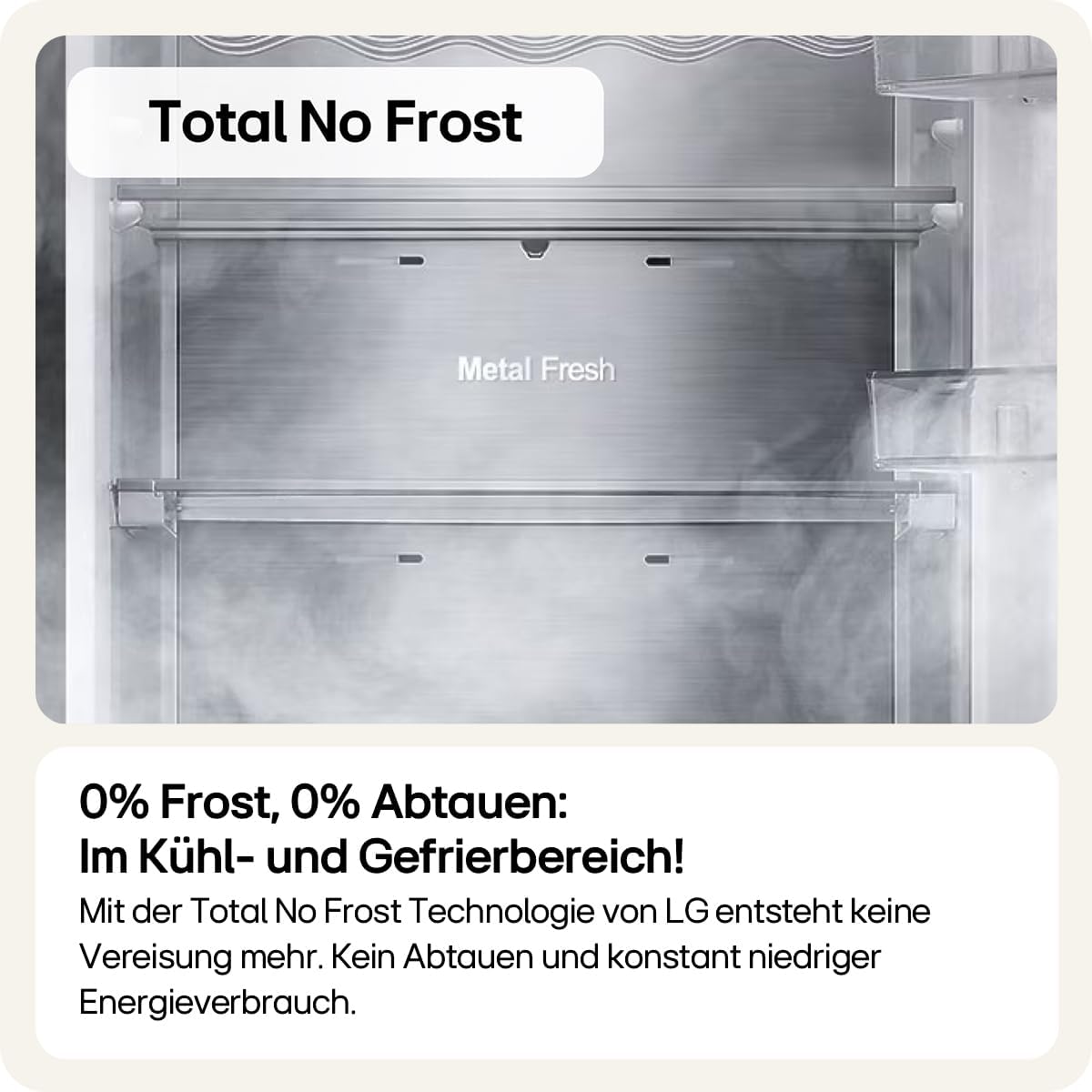 LG GSM32HSBEH Side-by-Side Kühlschrank mit Gefrierfach (562 L, Energieklasse E) mit Touch-Bedienfeld, Eis- und Wasserspender, Wassertank, Total No Frost, Silber