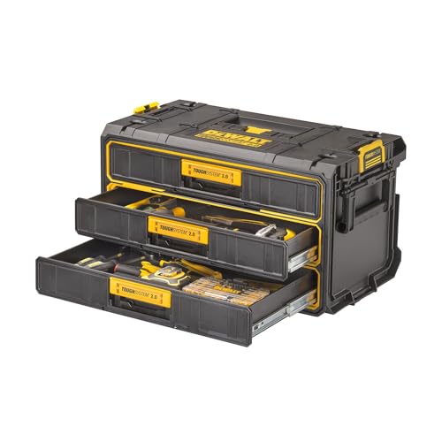 Dewalt Dwst08330 1 Unità 3 Cassetti, 3 Cassett Profondi in ABS, Compatibile con Moduli Tough System 2.0 e 1.0 : Amazon.it: Fai da te