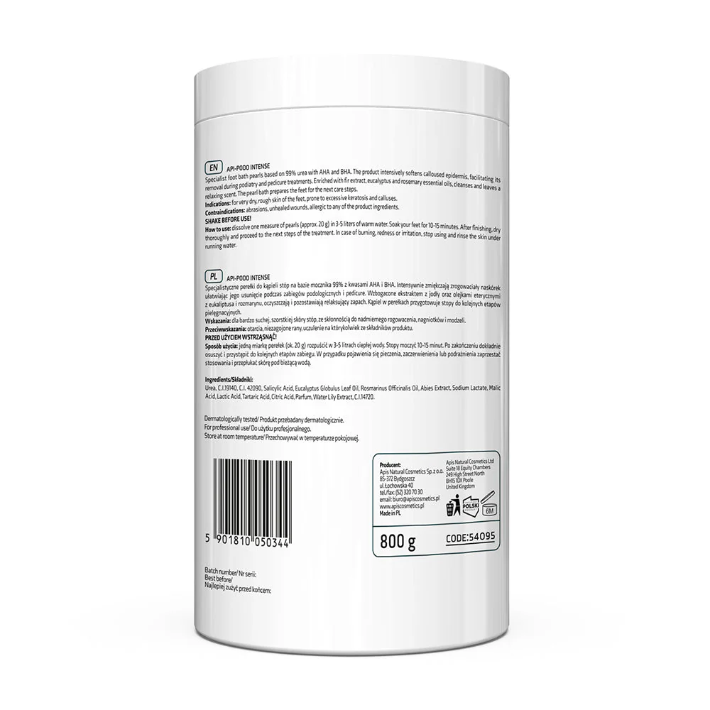 Apis API-PODO INTENSE Softening Foot Pearls with AHA & BHA | 800g