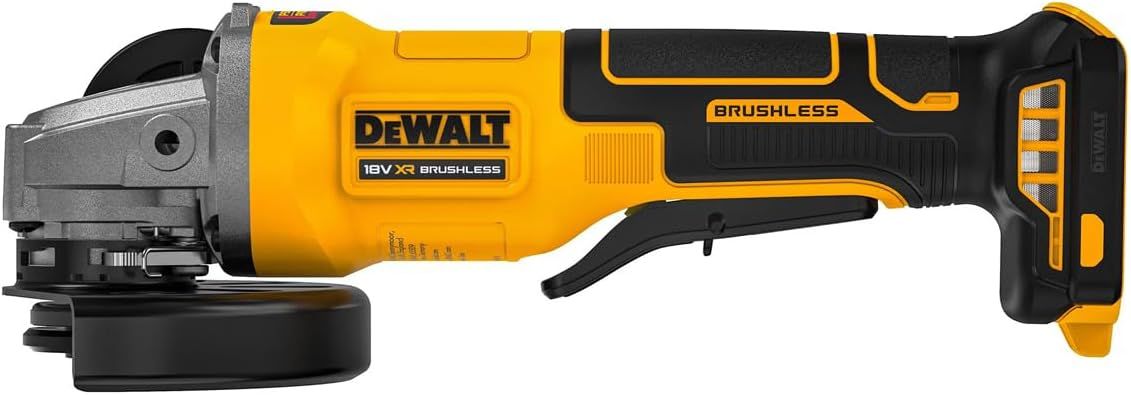 Dewalt 18V XR Brushless 125mm Angle Grinder with Paddle Switch - Tool Only