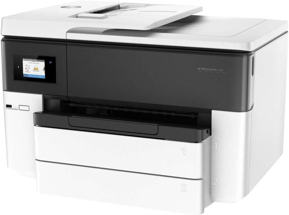 HP OfficeJet Pro 9720e A3-Multifunktionsdrucker, Drucken bis A3, 3 Monate gratis drucken mit HP Instant Ink inklusive, HP+, Drucker, Scanner, Kopierer, Fax, WLAN, LAN, Duplex, Airprint, Grau-Weiß
