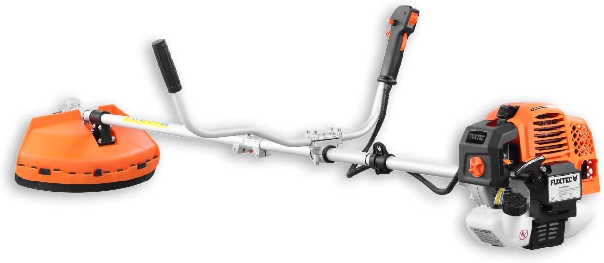 FUXTEC Benzin Motorsense FX-MS152 mit 52 cc, 2in1 Multitool, Profi-Tragegurt und 3 PS Leistung Trimmer Rasentrimmer Freischneider fs Faden 2-Takt, getestet in der Oberklasse mit Note 1,4 Easy Starter