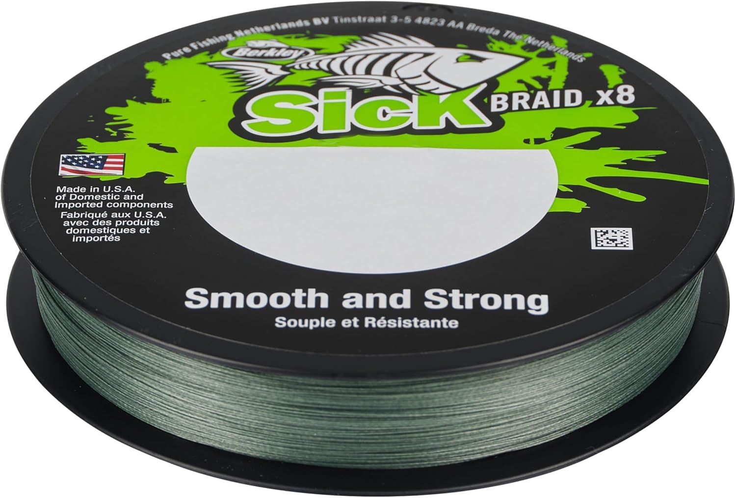 Berkley Sick Braid – 8-fach geflochtene Angelschnur, super glattes 8-fach Multifaden PE Raubfischgeflecht, Angelschnüre 150-300 m zum Süßwasser- oder Salzwasser-Meeresangeln