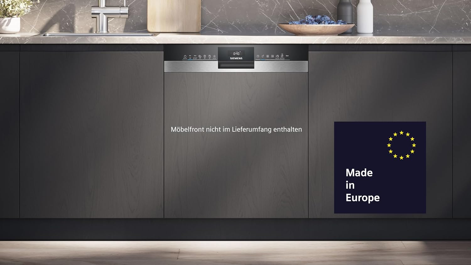 Siemens SN63EX06VE, iQ300 Smarter Geschirrspüler, Vollintegrierte Spülmaschine, 60 cm, Besteckschublade, Extra leise, varioSpeed, Automatische Türöffnung, Dreifach rackMatic, infoLight, intesiveZone