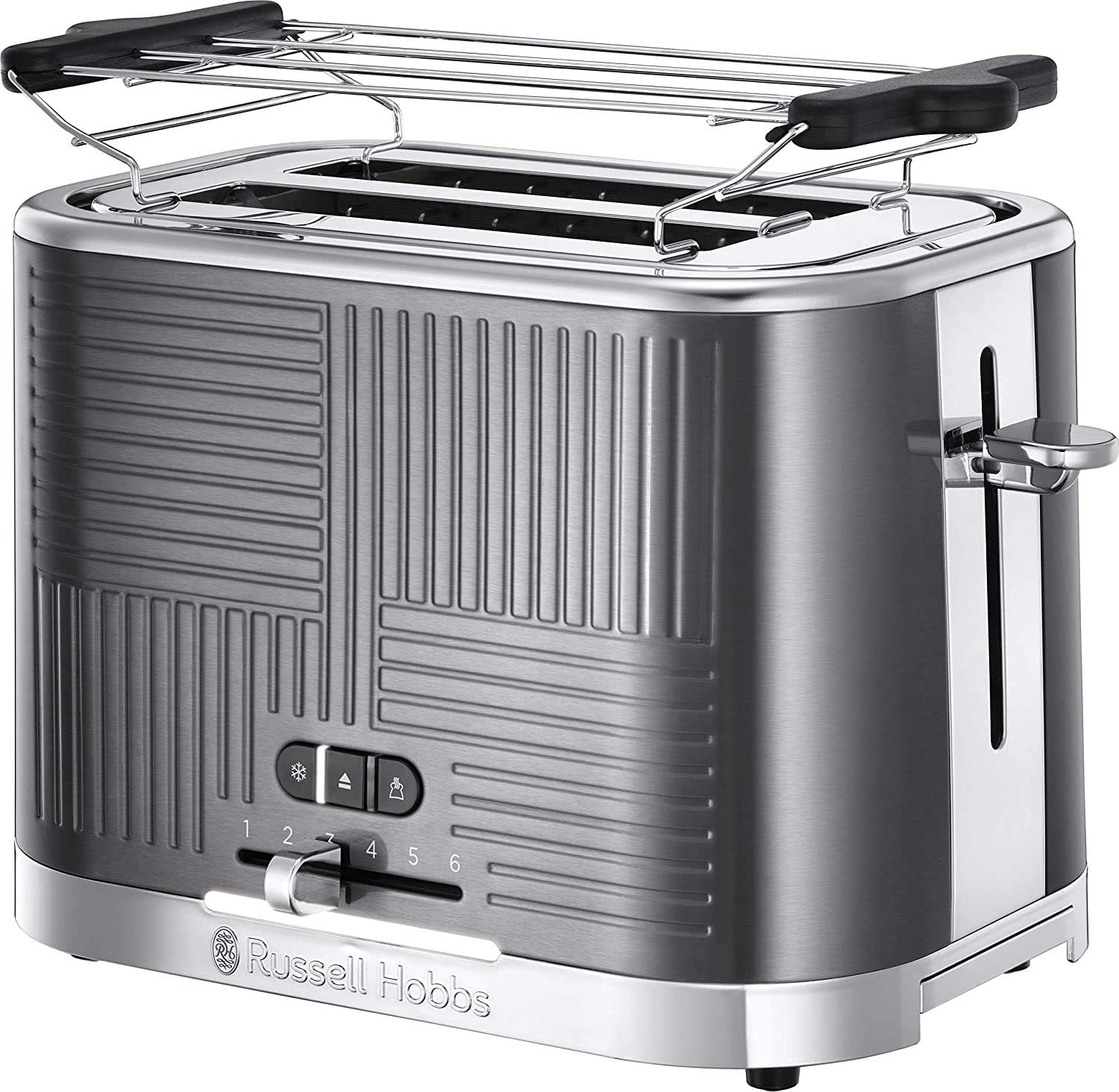 Russell Hobbs GeoSteel Frühstückset Toaster, Wasserkocher und Kaffeemaschine
