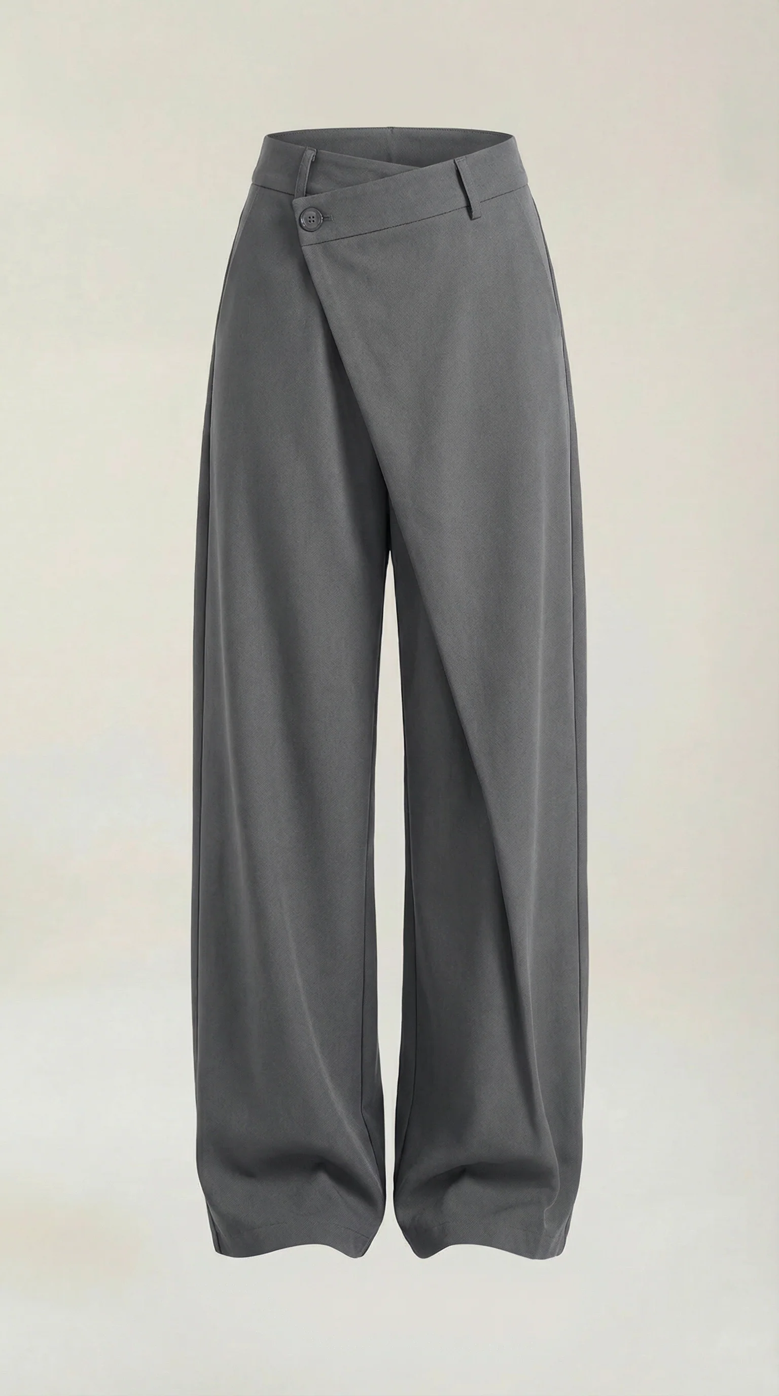 Asymmetrische Hose mit weitem Bein