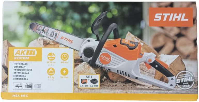 Stihl Akku-Kettensäge MSA 60 C-B Set mit Akku und Lagegerät, Batteriebetrieben