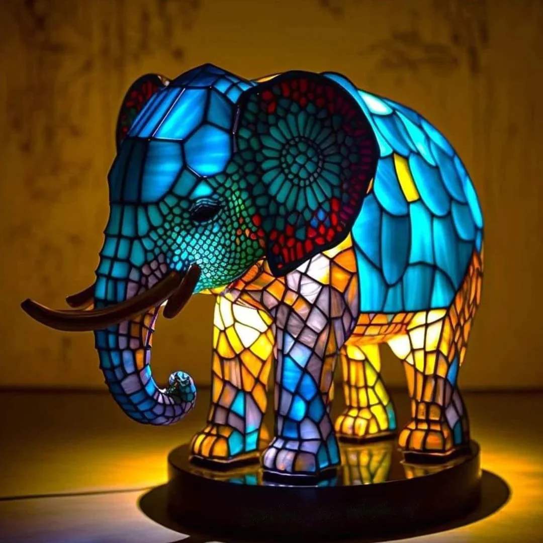 Tischlampe im Tierdesign aus Glas