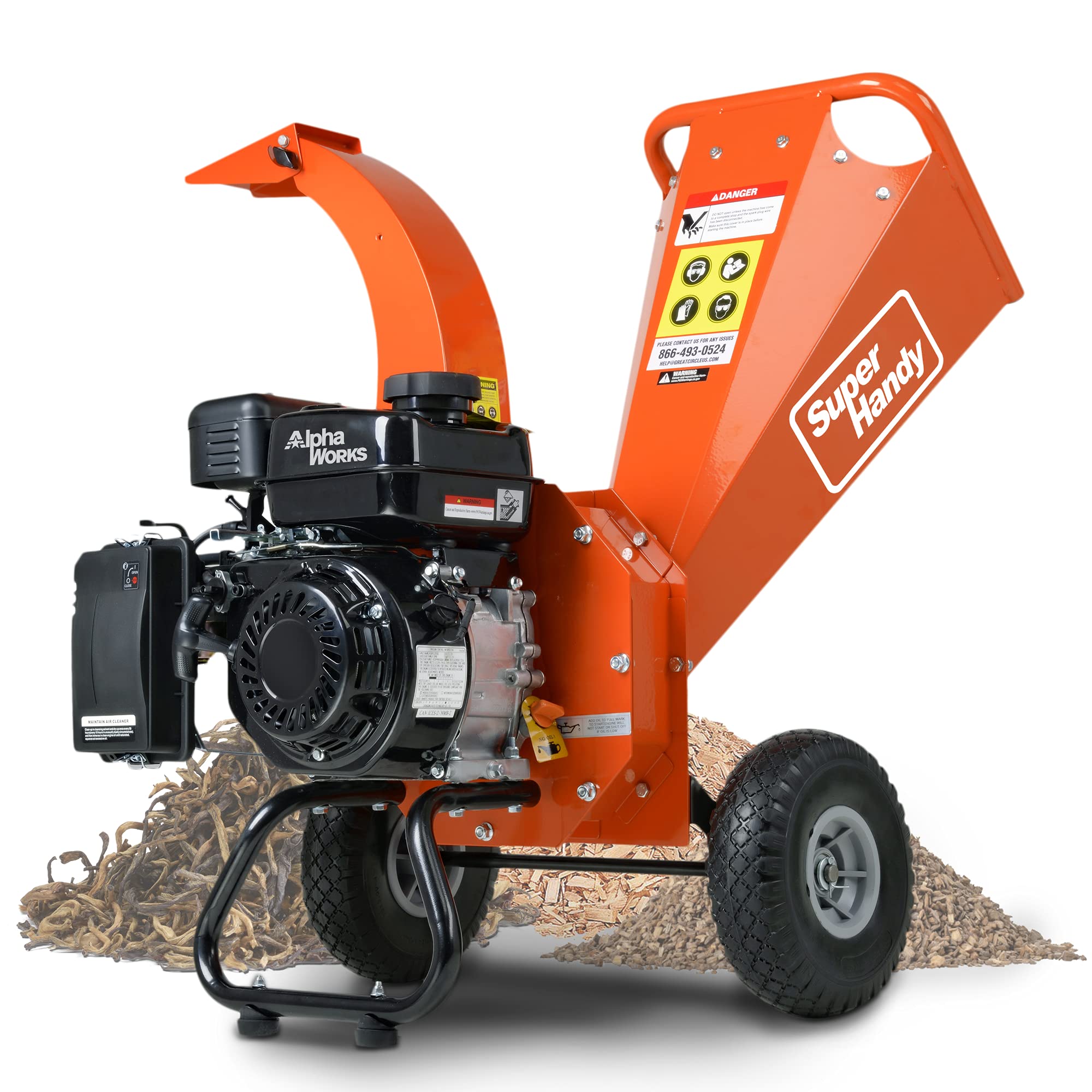 SuperHandy Chipper Shredder Mulcher Capacity