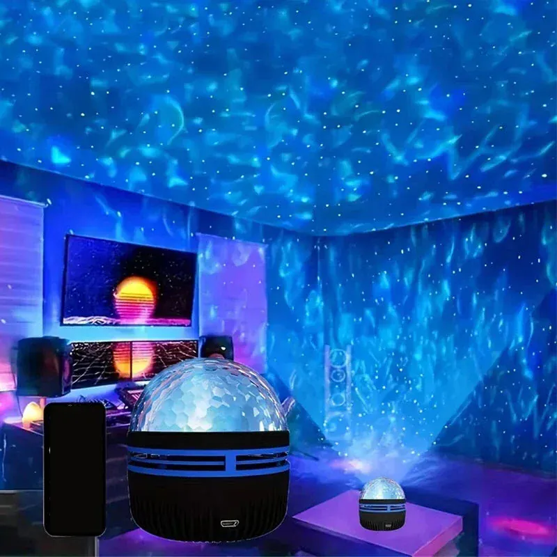 AuroraGlow PolarBeam Northern Lights Projector | RGB Star Light with Music Sync