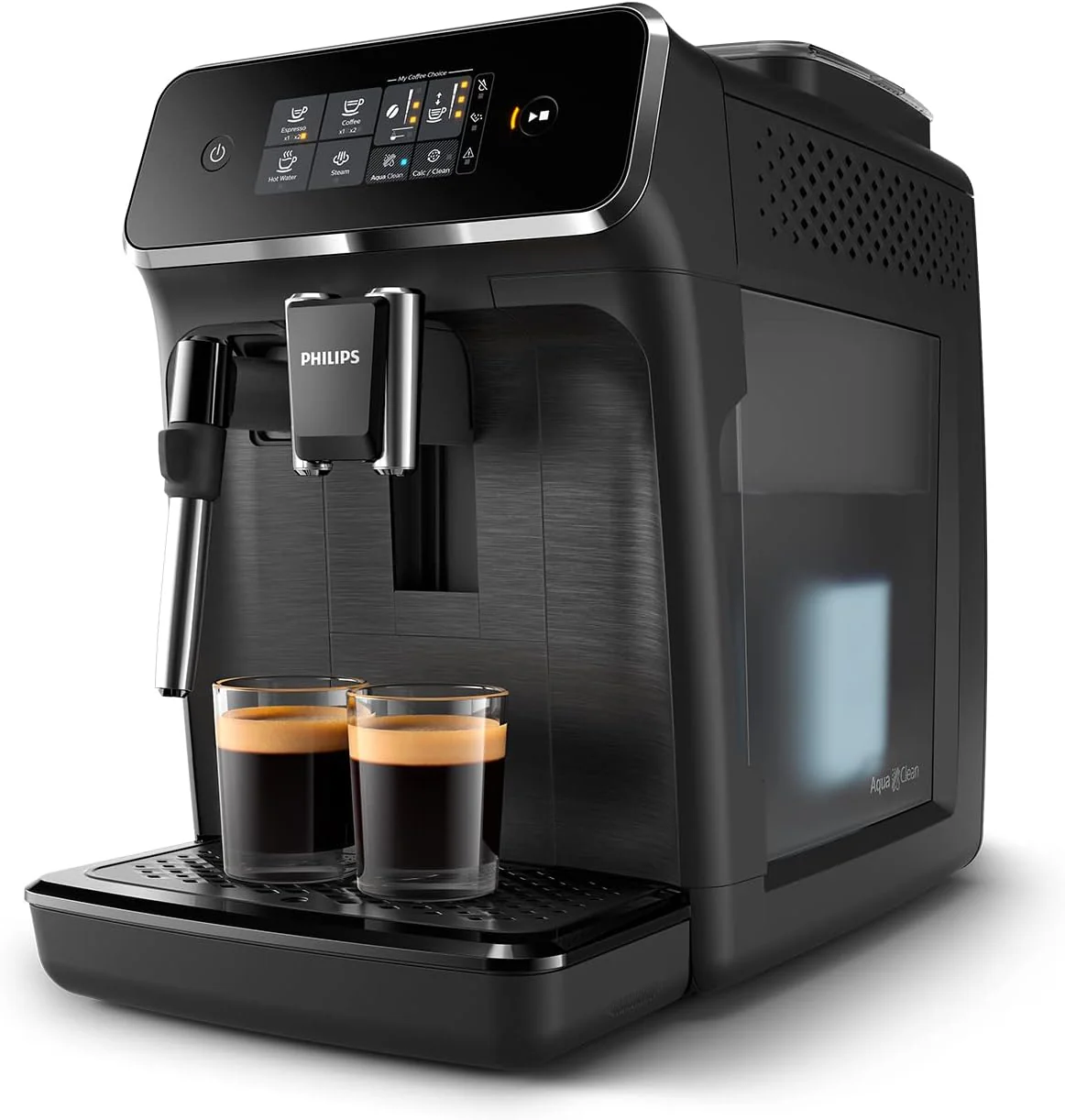 Philips Serie 2200 Espressomachine �C Klassieke Melkopschuimer, Intu?tief Touchdisplay, mat Zwart (EP2220/10)