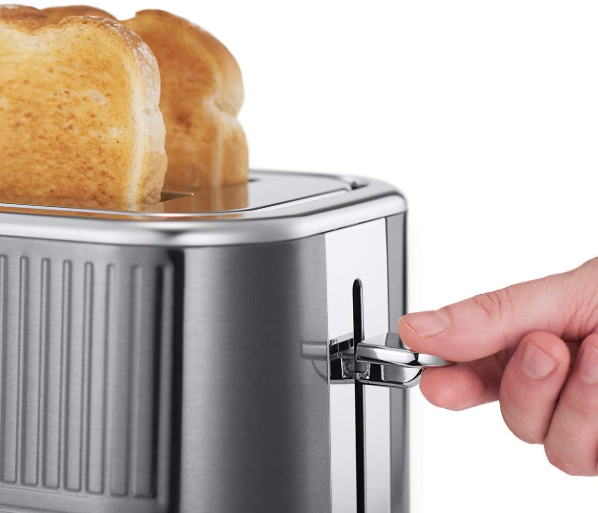 Russell Hobbs GeoSteel Frühstückset Toaster, Wasserkocher und Kaffeemaschine