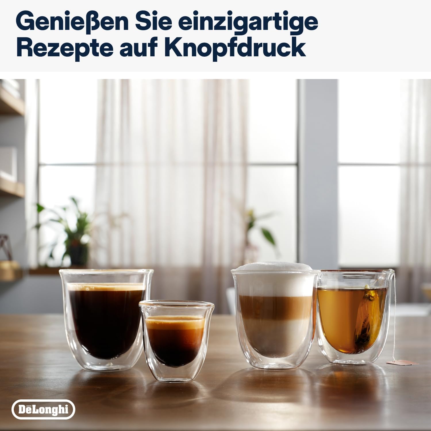 De'Longhi Magnifica Evo Next ECAM312.80.TB, Kaffeevollautomat mit 13 Getränken (Cappuccino, Espresso, Latte Macchiato), 2,4'' TFT Farbdisplay, LatteCrema Milchsystem, 2-Tassen-Funktion, Titan