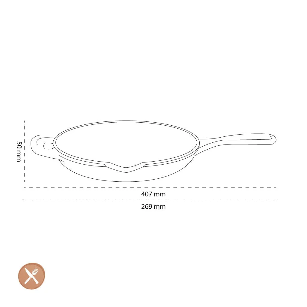 2025 Le Creuset - Koekenpan Signature rond Mat Zwart 23 cm