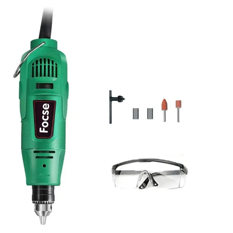 500W Electric Rotary Tool Set Variable Speed Woodworking Engraver and Grinder Kit