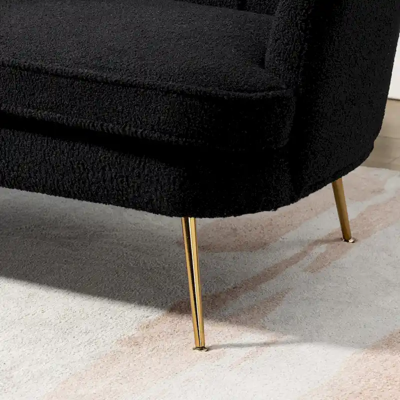 59W Mid-century Modern Tufted Loveseat Upholstered Sofa
