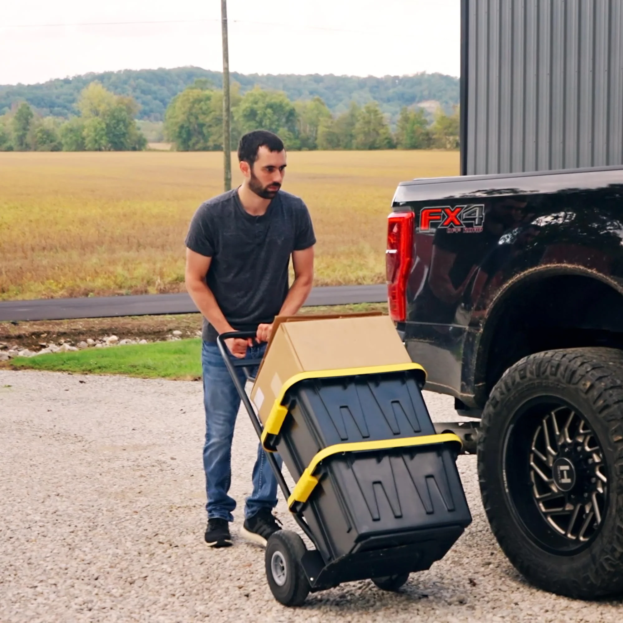 COSCO Load Assist Handkar met P-handgreep en lekvrije wielen, draagvermogen 800 lb