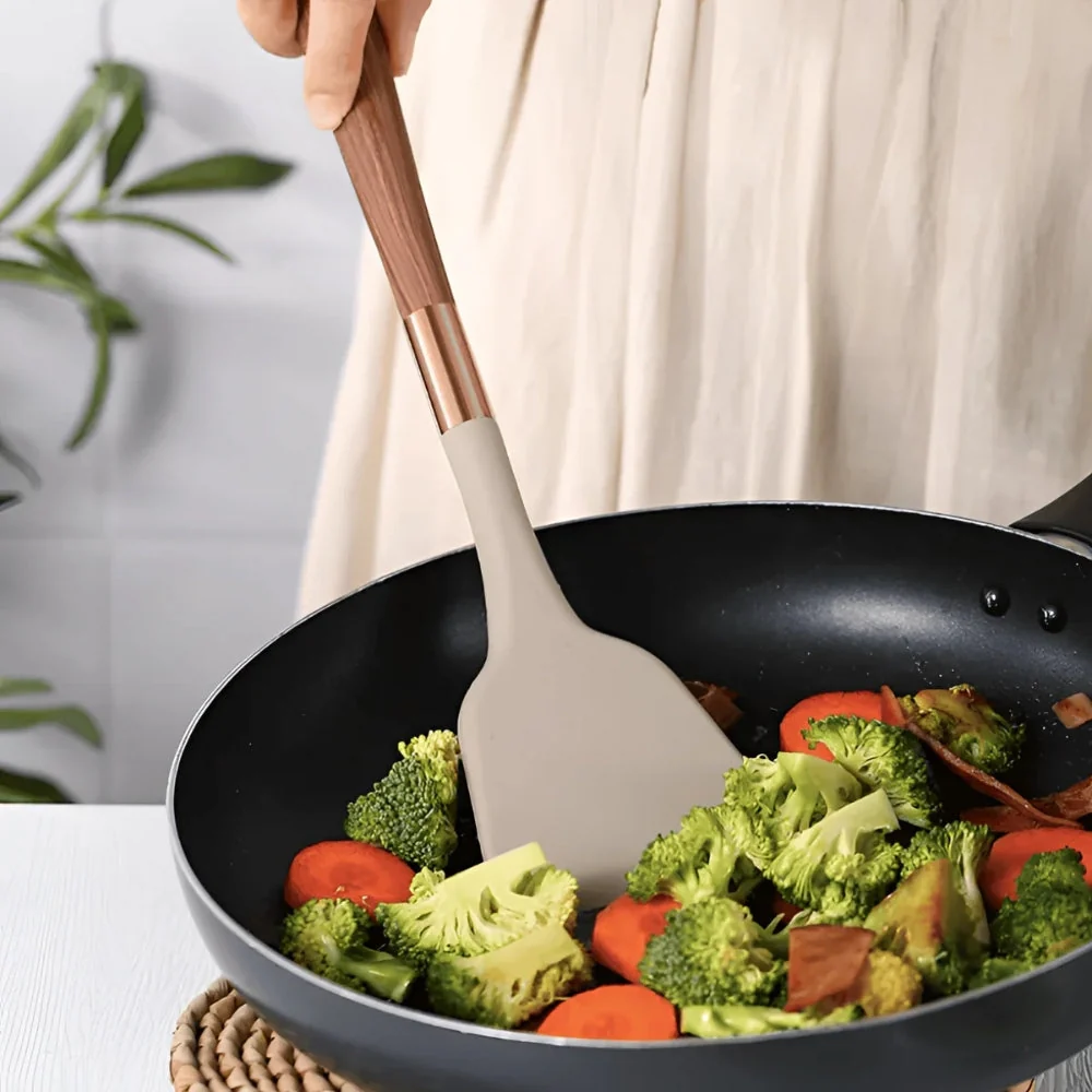 K��chenhelfer Set aus Silikon 10 St��ck f��r Kochen und Backen