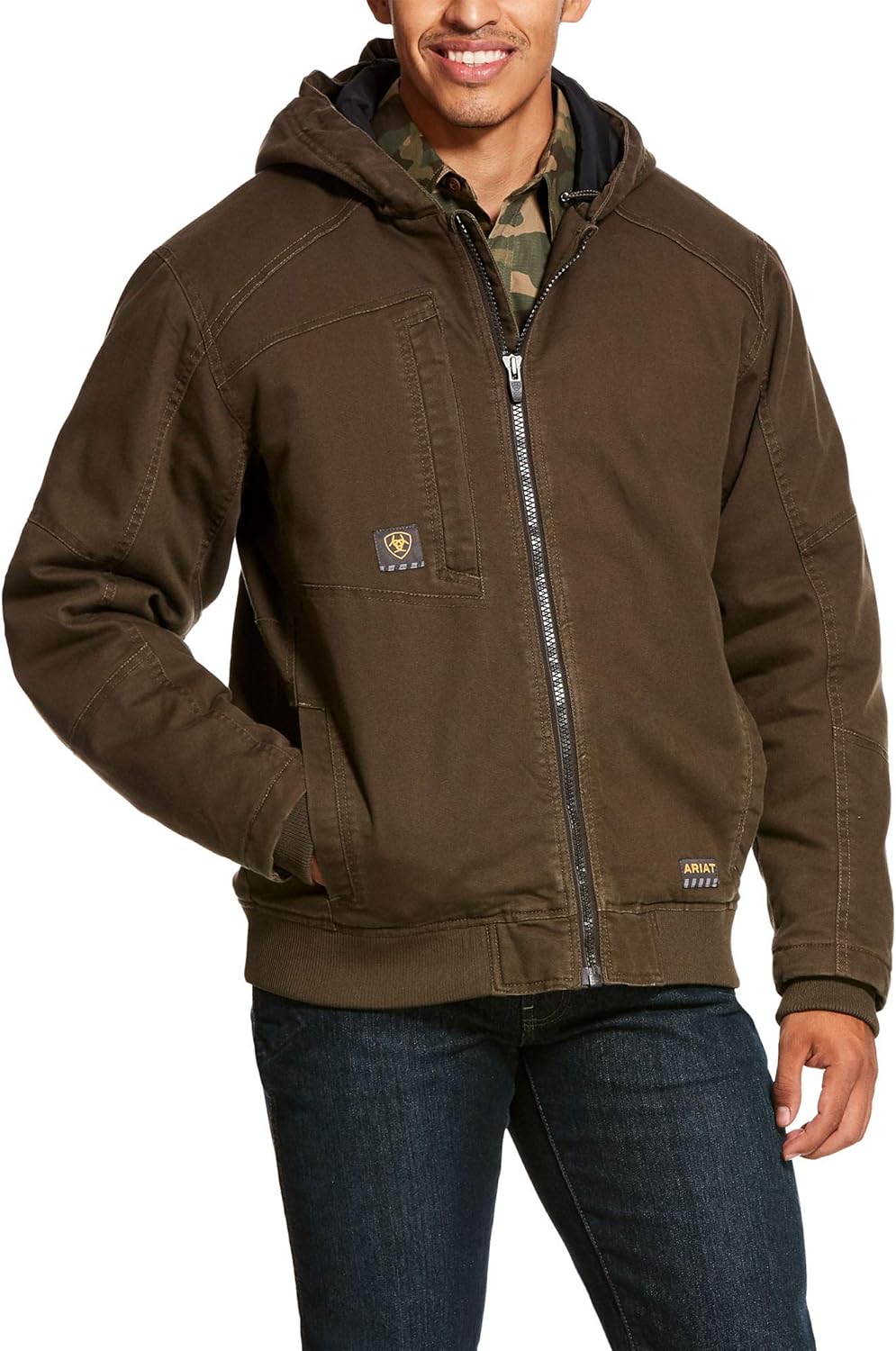 ARIAT Herren Rebar Washed Duracanvas Isolierte Jacke Mantel