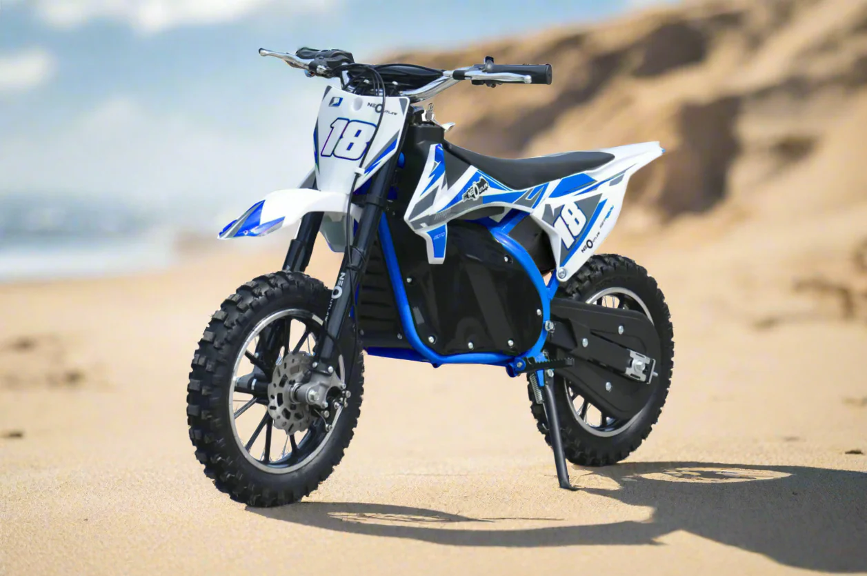 NEO OUTLAW 800W 36V KIDS ELECTRIC DIRT BIKE - BLUE