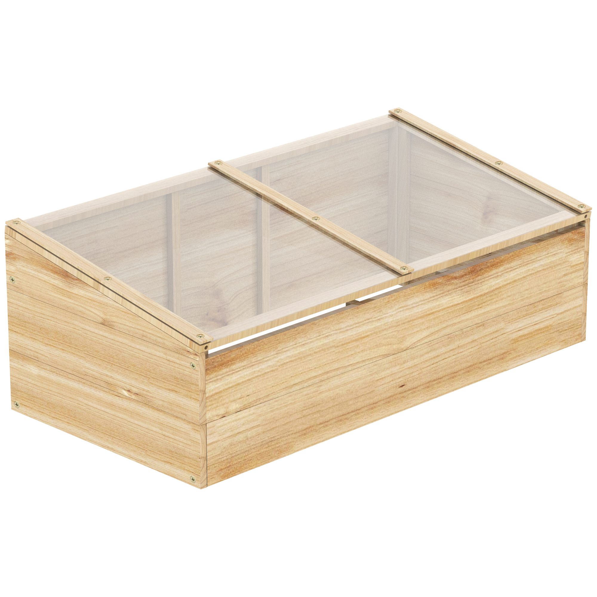 Kas hout koude kas koude box kweekkas plantenbak voor balkon