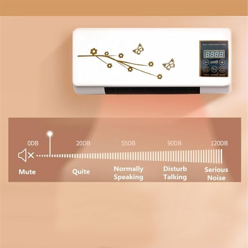 Aire Acondicionado portátil Split MAX 2 en 1, Unidad de Pared con Control Remoto para el hogar, Oficina o Dormitorio, Color Blanco.