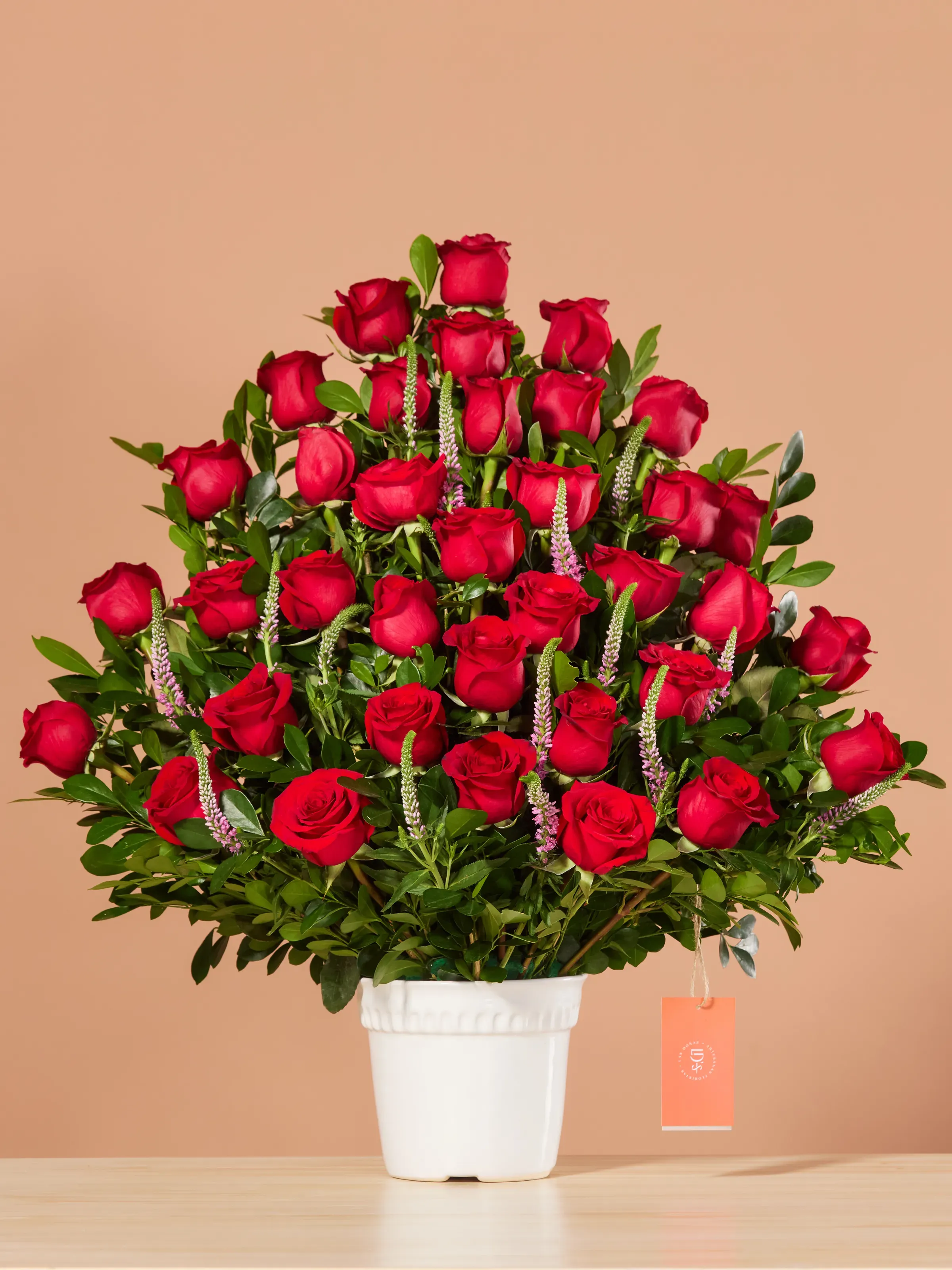 Abanico de Rosas Rojas