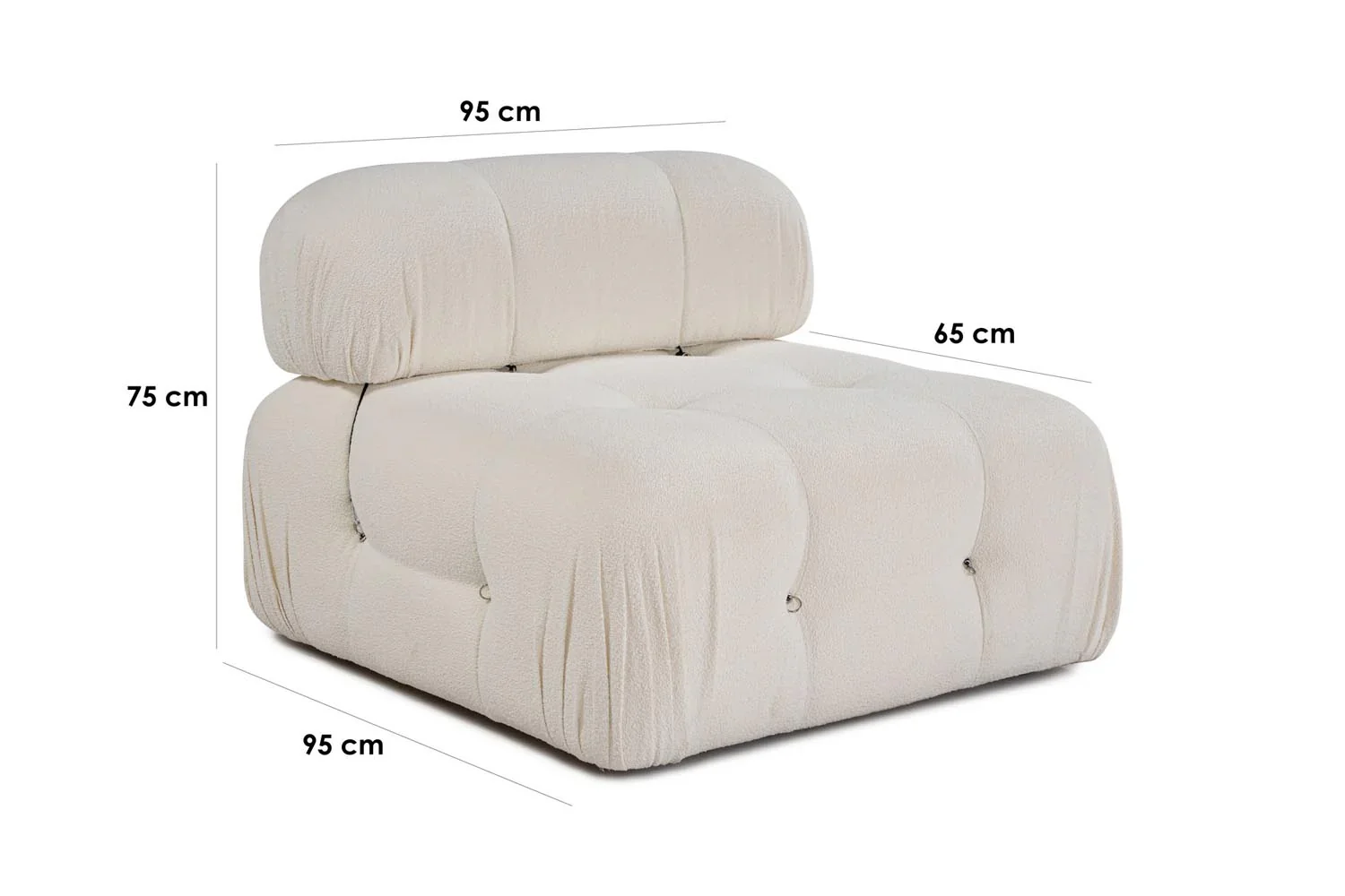 Bubble O1 Modulares Sofa - Weiss
