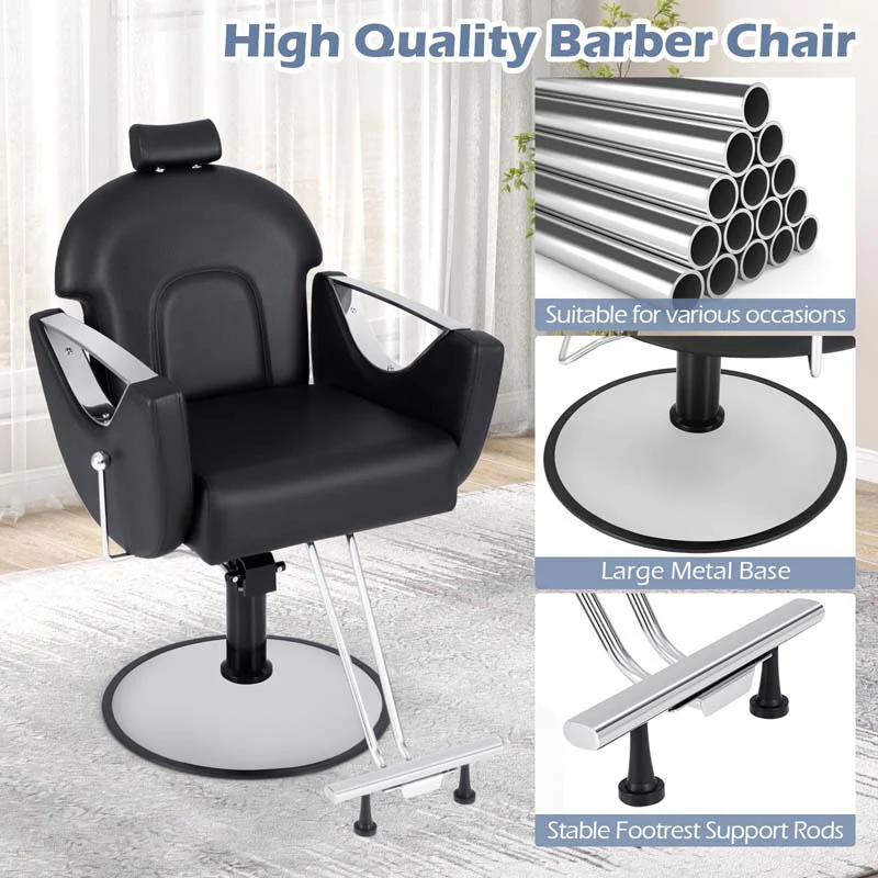 Eletriclife 360�� Swivel Reclining Salon Chair for Hair Stylist