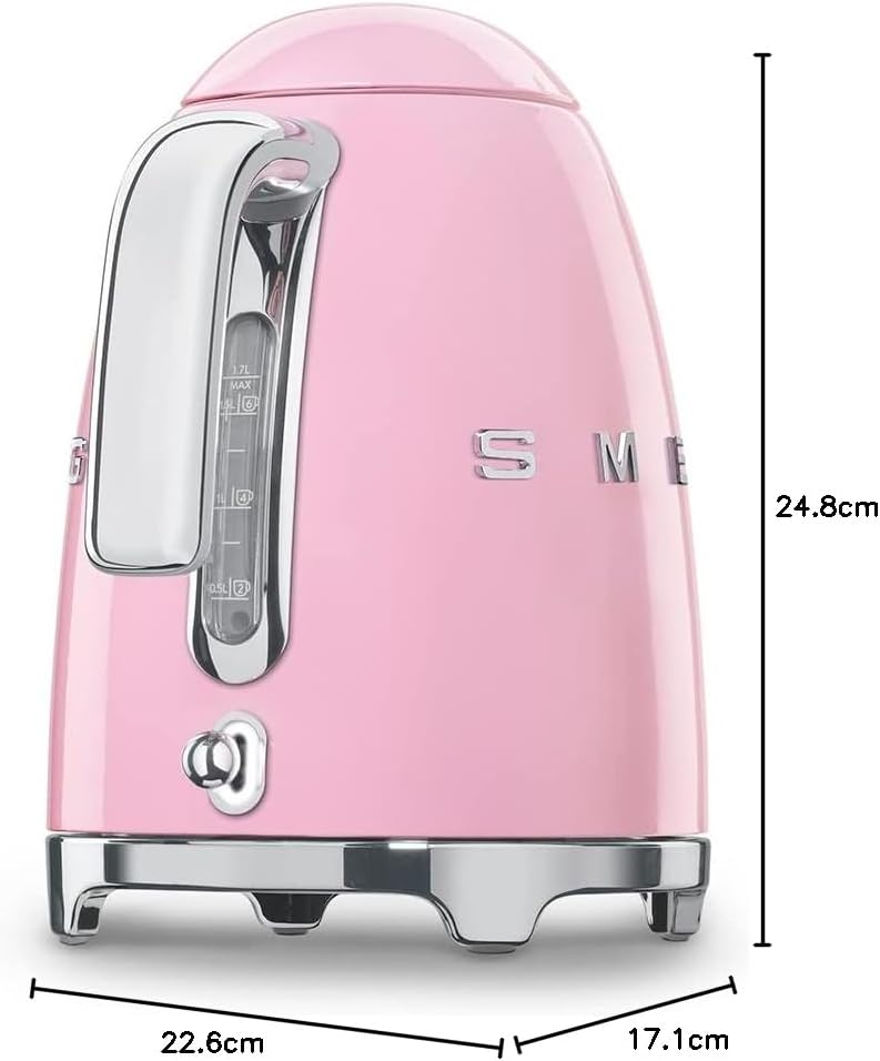 Smeg, 2x2 TSF01CREU -Toaster, 2 Schlitze für 2 Scheiben, 6 Vergoldungsniveaus, Heizfunktion, Abtau- und Bagel- Funktion, Sammelschublade, 950W, Creme
