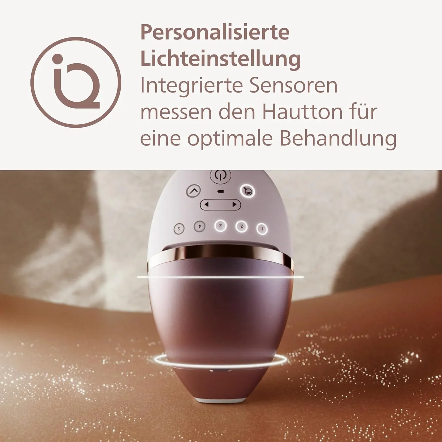 Philips Lumea IPL Haarentfernungsger?t 9000 Series �C Haarentfernungsger?t mit SenseIQ Technologie, 3 Aufs?tze f��r K?rper, Gesicht und Pr?zision, kabellos (Modell BRI955/00)