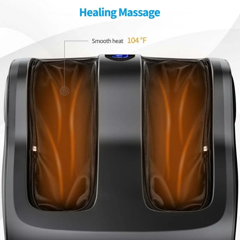 Foot Amp Calf Massager With Heat Amp Remote Shiatsu Kneading Electric Massage Machine With Adjustable Tilt Base Timer Lcd Screen