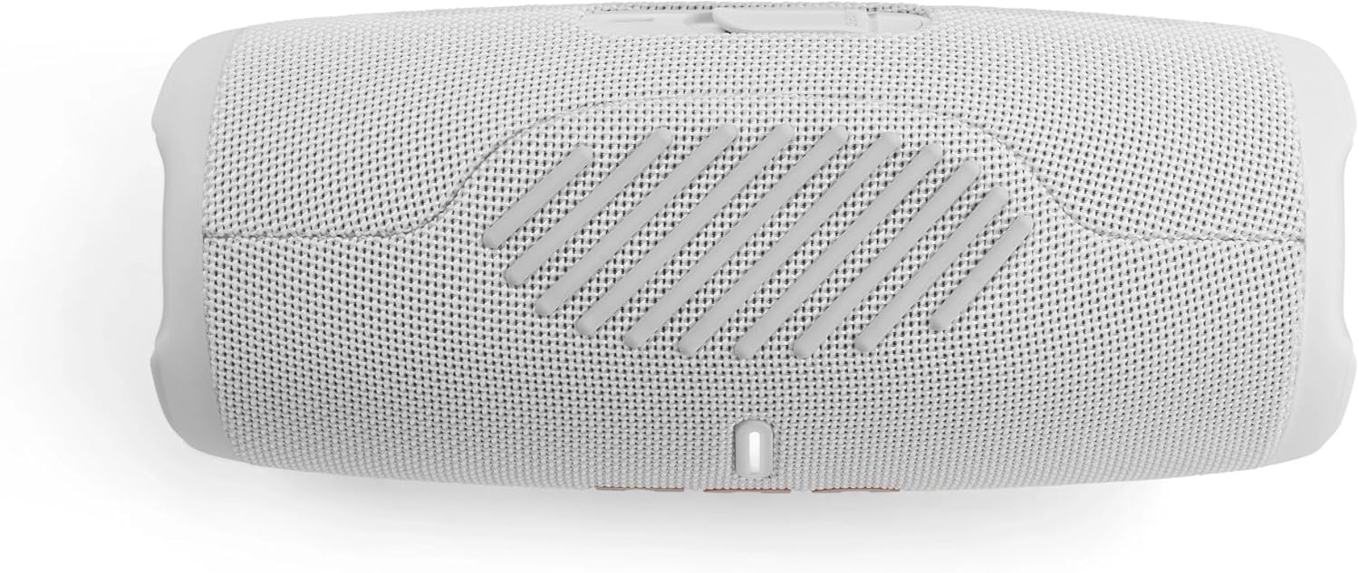 JBL Charge 5 Bluetooth-Lautsprecher in Schwarz – Wasserfeste, portable Boombox mit integrierter Powerbank – Eine Akku-Ladung für bis zu 20 Stunden kabellosen Musikgenuss