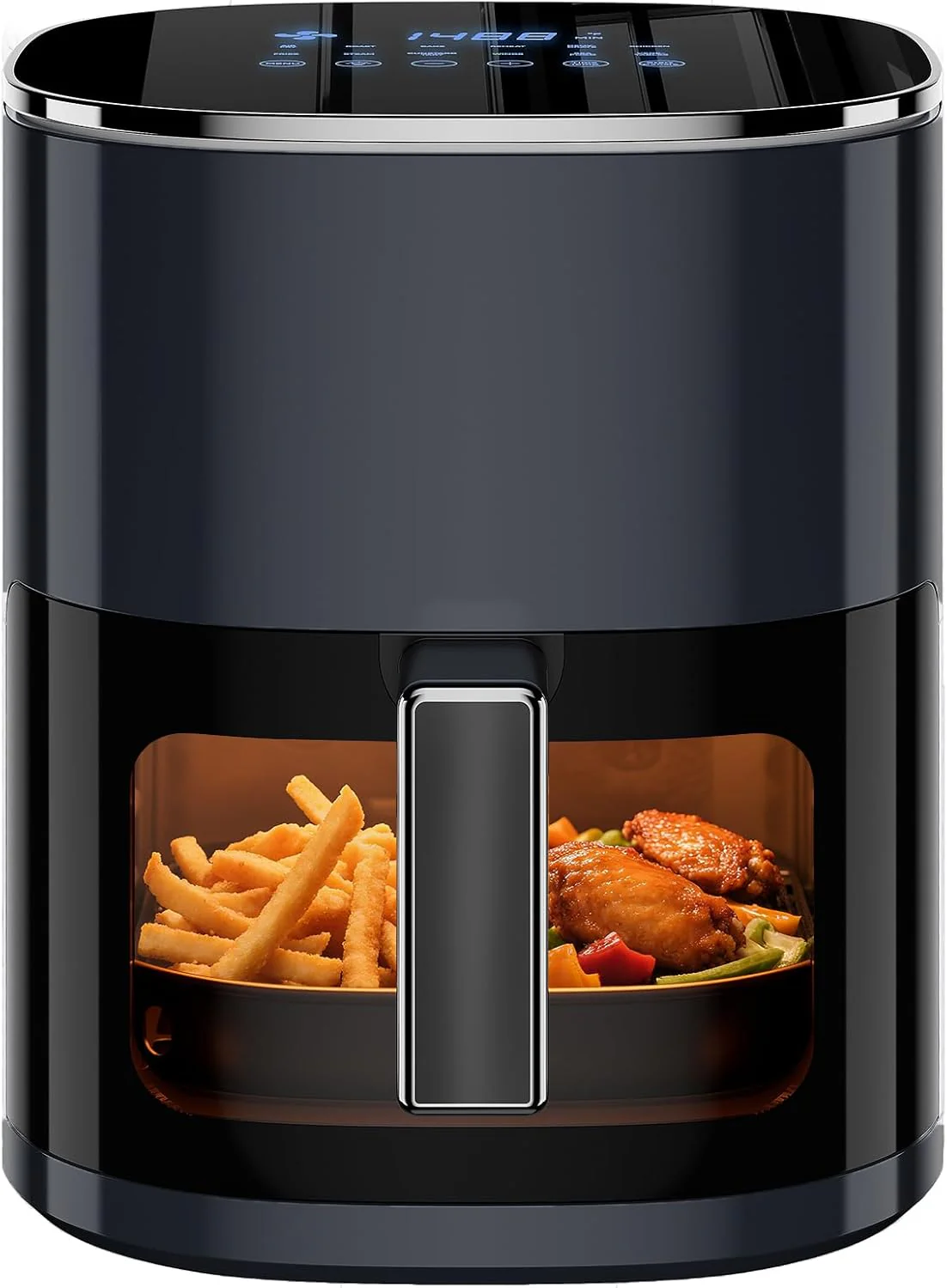 Simple Deluxe 10-in-1 Air Fryer Oven 12.6 Qt, Digital Preset Airfryer with Visible Window