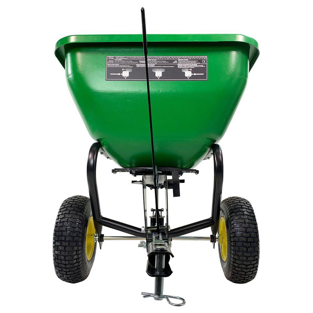 2025 John Deere Esparcidora de Arrastre para 175 lb, Tolva de Polietileno Anti��xido, Ajuste Universal