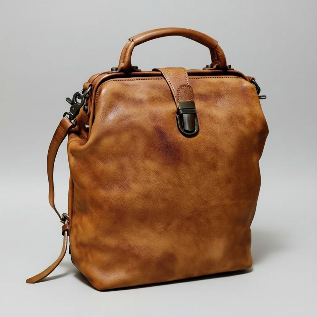 Convertible Leather Backpack Doctor Bag