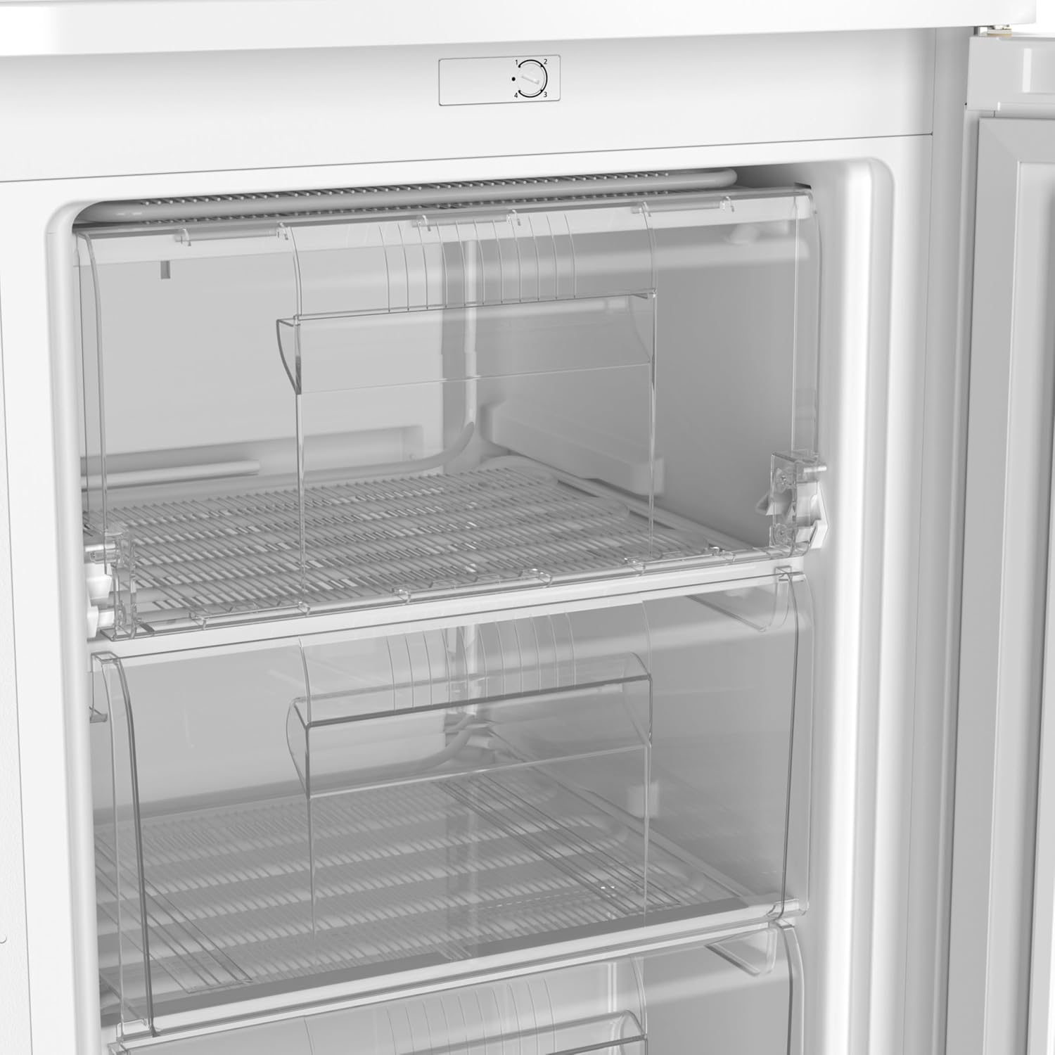 Amica Mini‑Gefrierschrank freistehend 84,5 x 55 x 56 cm 85 l 4‑Sterne‑Gefrierfach Türanschlag wechselbar AGS 3210 W – gefrierschrank weiß